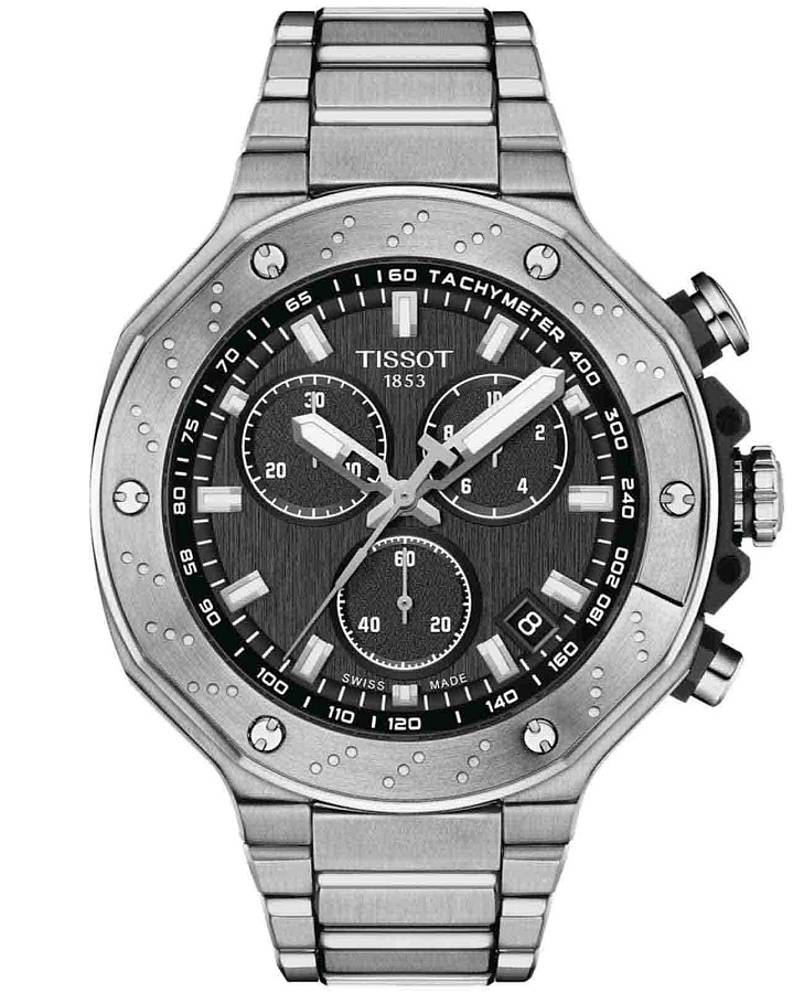 Часы Tissot T-Race Chronograph T141.417.11.051.01 — мужские, серый