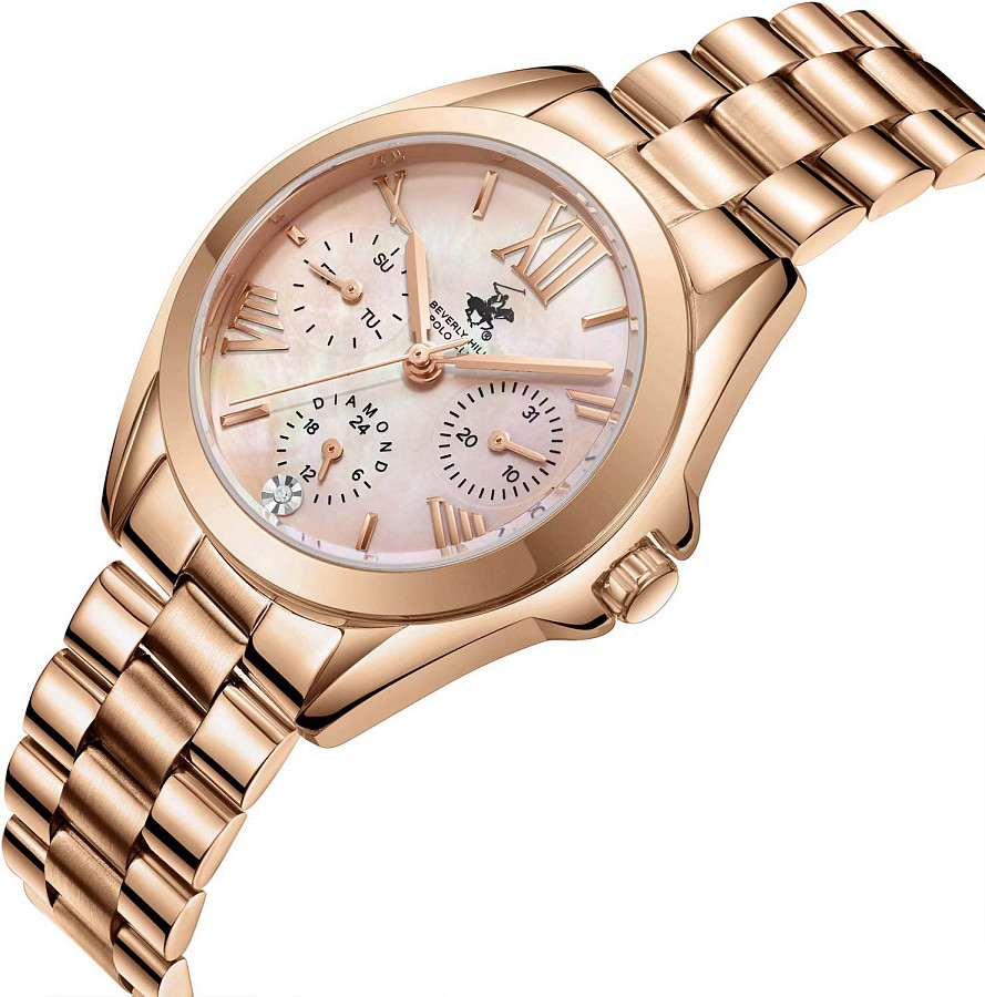 Часы Beverly Hills Polo Club BP3653C.410 — кварцевые, сталь металл