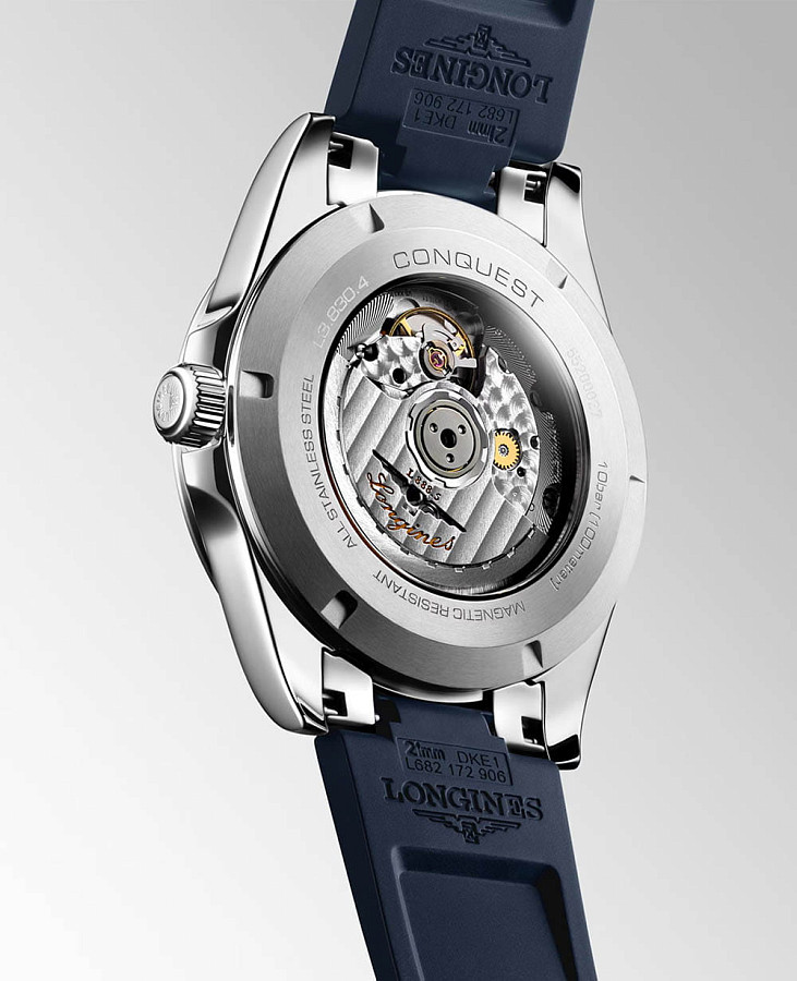 Часы Longines Conquest L3.830.4.92.9 — механические, сталь металл
