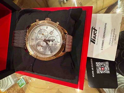 Фото покупателя: Швейцарские наручные часы Tissot PR 100 Sport Chic Chronograph T101.917.33.031.00 с хронографом