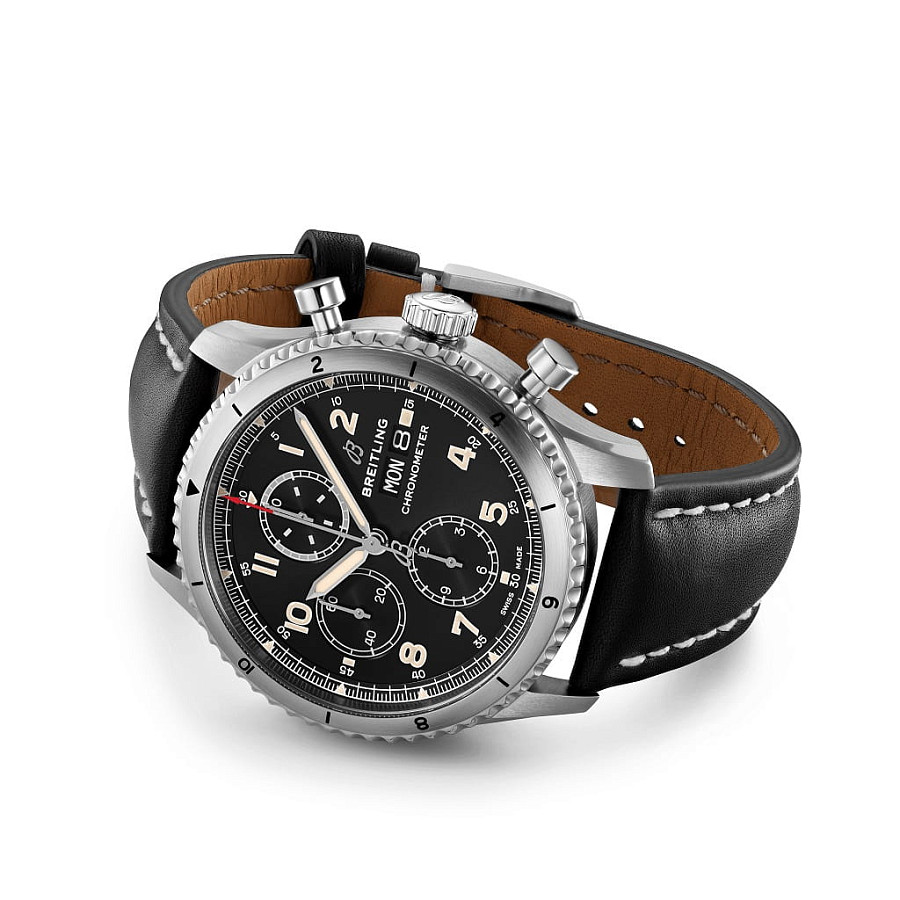 Часы Breitling Aviator 8 Chronograph 43 A13316101B1X2 — металл сталь, Швейцария