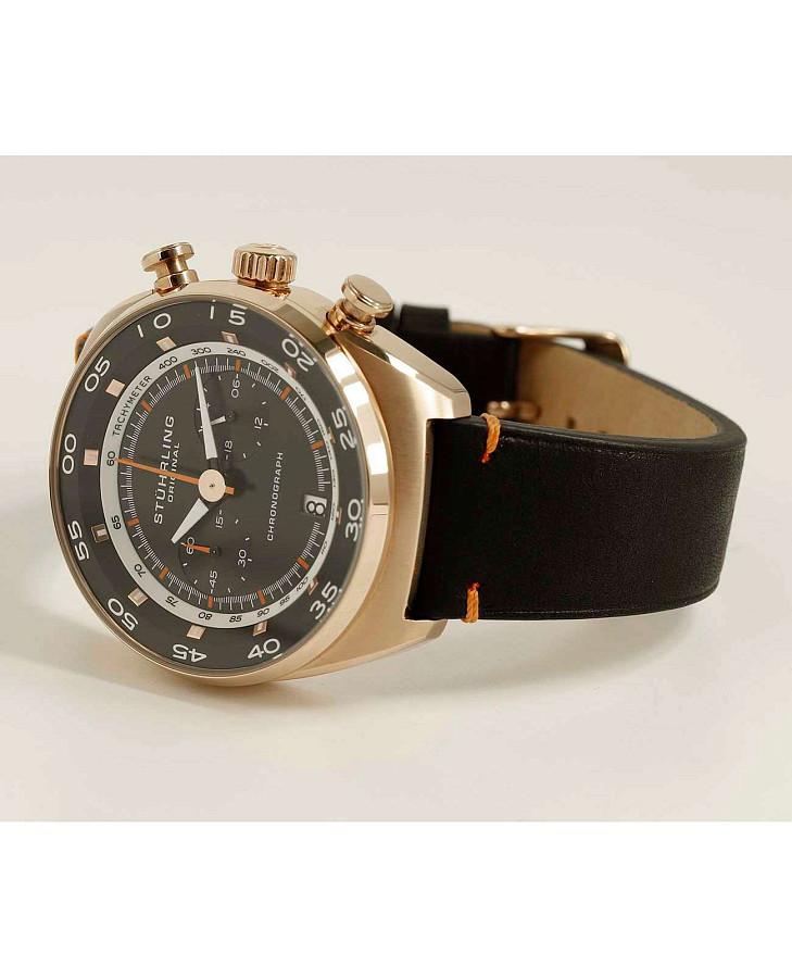 Часы Stuhrling Monaco 1000.03 — черный, металл сталь