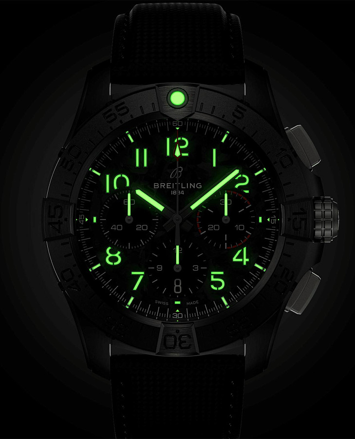 Часы Breitling Avenger B01 Chronograph 44 Night Mission SB0147101B1X1 — Швейцария, механические