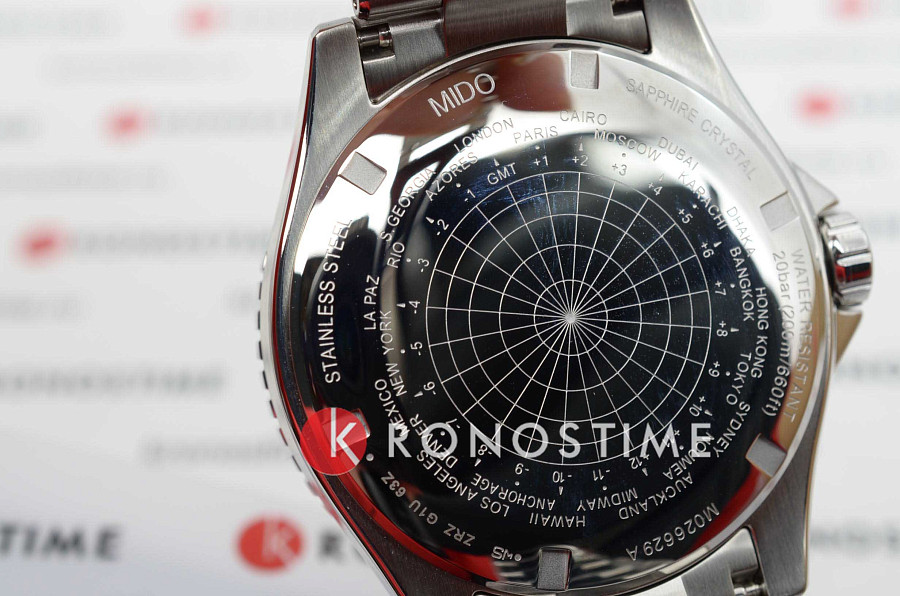 Часы Mido Ocean Star GMT M026.629.11.051.01 — мужские, серебристый