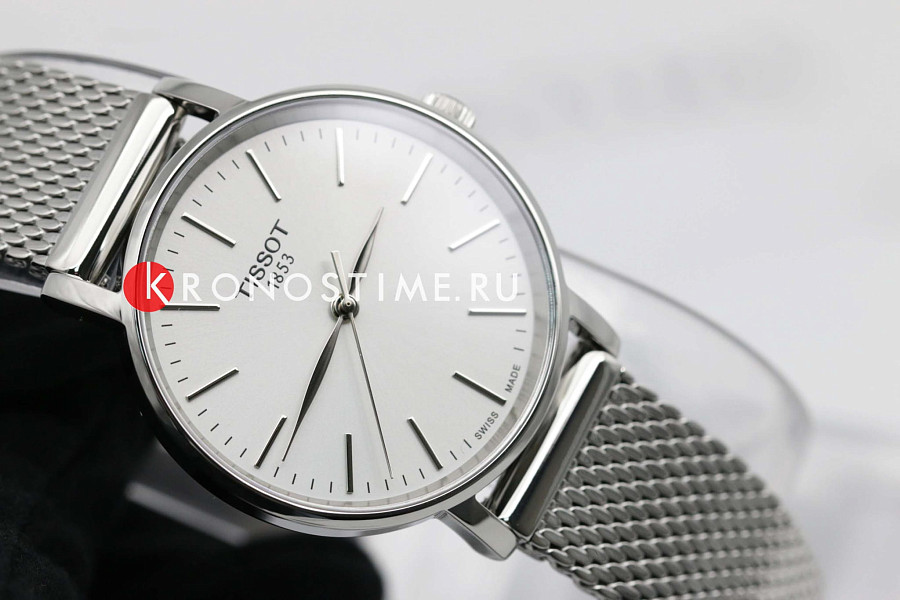 Часы Tissot Everytime Lady T143.210.11.011.00 — серебристый, сталь металл