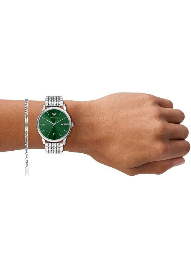 Часы Emporio Armani Minimalist AR80087SET — кварцевые, металл сталь