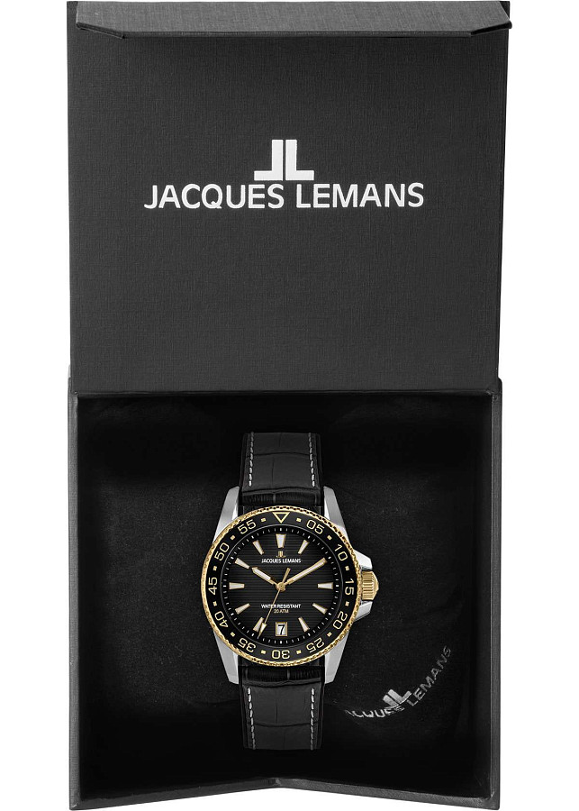 Часы Jacques Lemans Liverpool Diver 1-2205G — Австрия, кварцевые