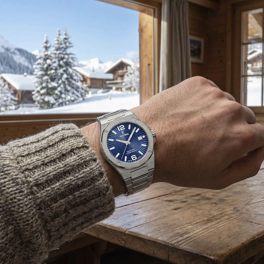 Часы Festina Swiss Made F22000/2 — кварцевые, металл сталь