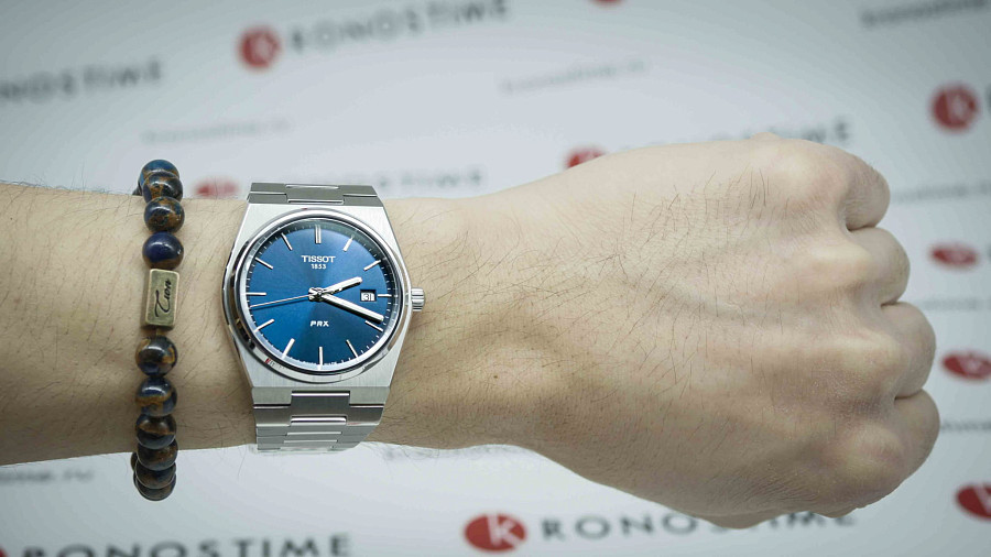 Часы Tissot PRX Ocean Blue T137.410.11.041.00 — мужские, нержавеющая сталь