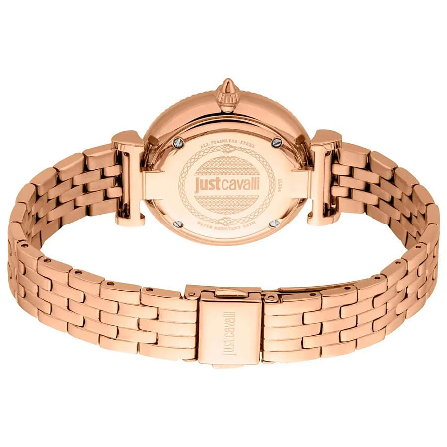 Часы Just Cavalli Unleashed JC1L266M0045_SET — нержавеющая сталь с pvd-покрытием, женские