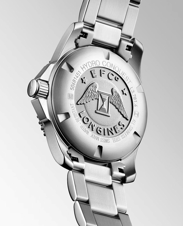 Часы Longines HydroConquest L3.781.4.05.6 — металл сталь керамика, Швейцария