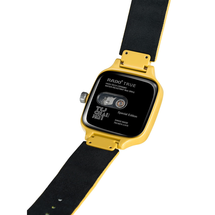 Часы Rado True Square Tej Chauhan R27074155 — кожаный, мужские
