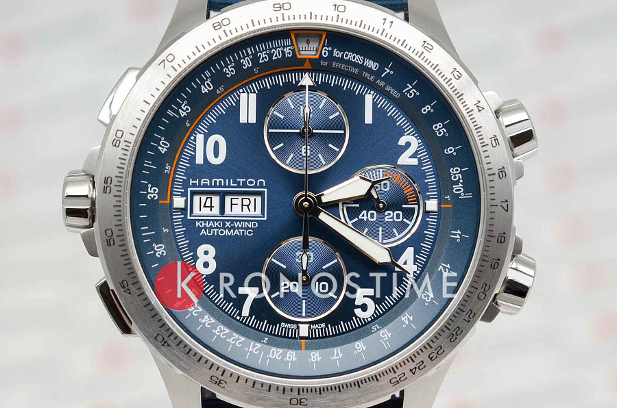 Часы Hamilton Khaki Aviation X-Wind Auto Chrono H77906940 — сталь металл, Швейцария