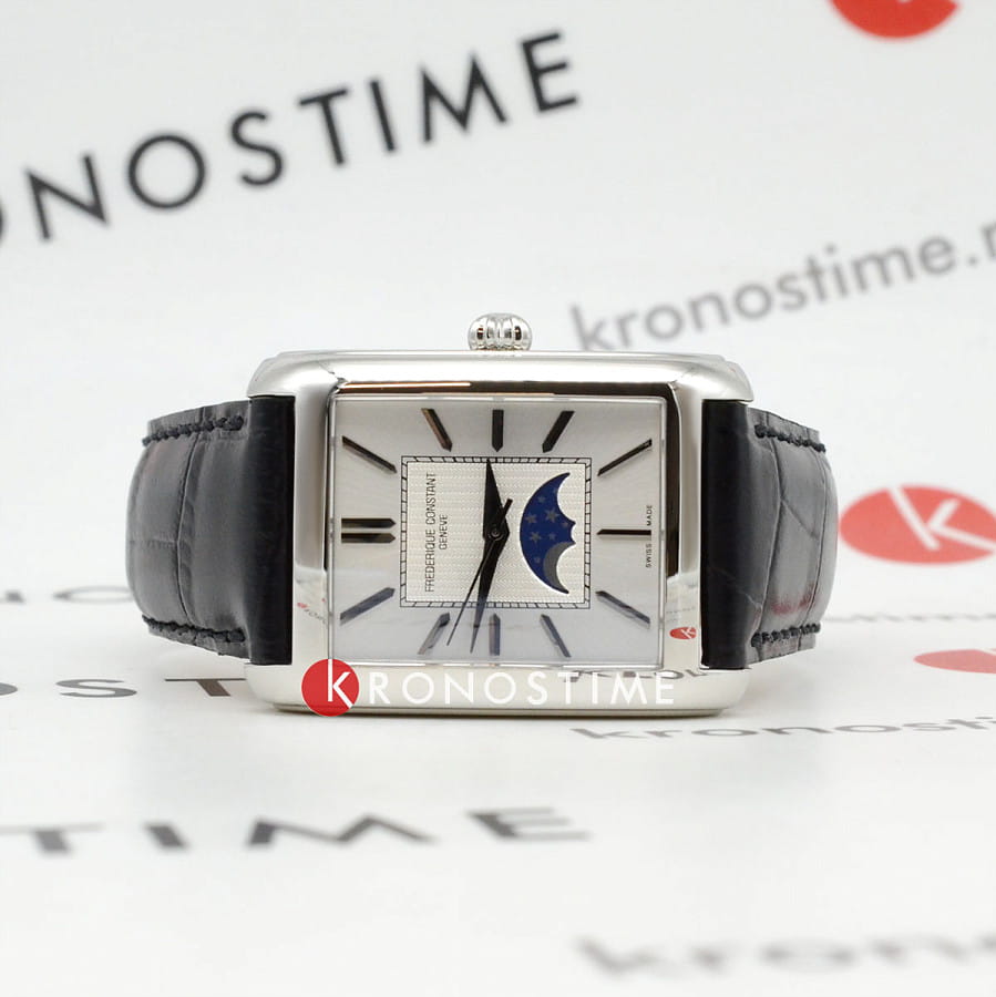 Часы Frederique Constant Classics Carree Moonphase Automatic FC-333S4C6 — механические, металл сталь