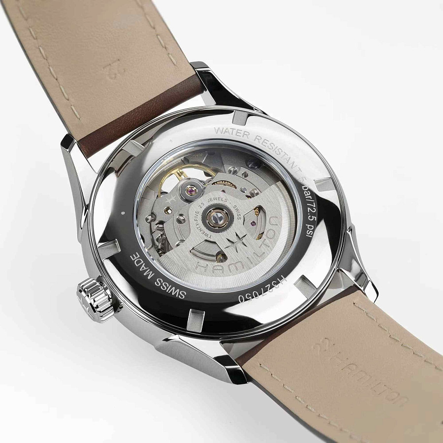 Часы Hamilton Jazzmaster Open Heart Auto H32705501 — кожаный, мужские