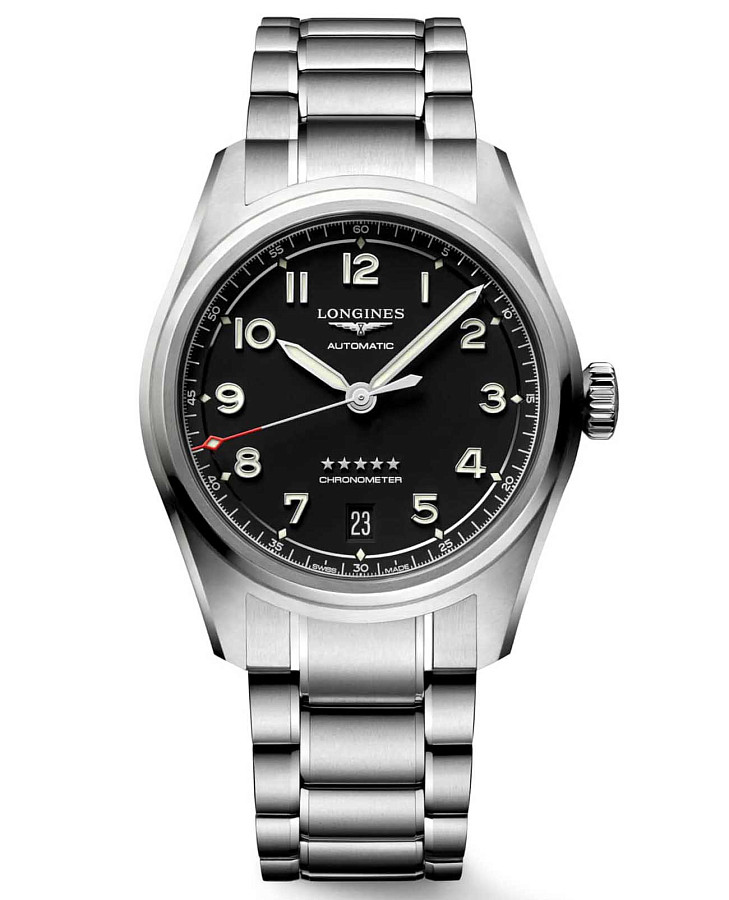 Часы Longines Spirit L3.410.4.53.6 — мужские, черный