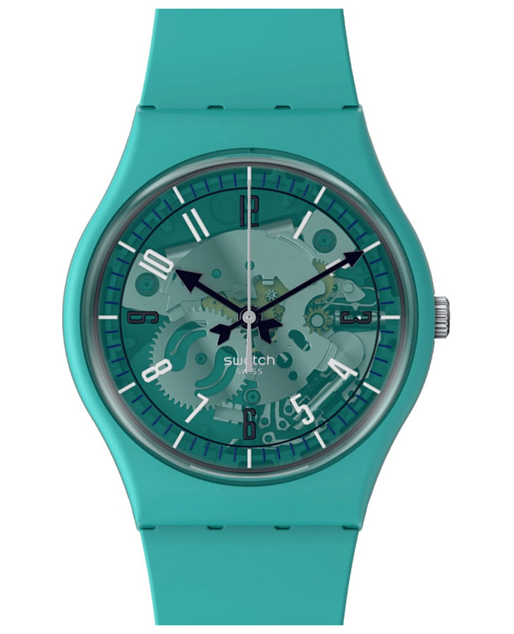 Часы Swatch Gent Biosourced Standard SO28G108 — женские, голубой