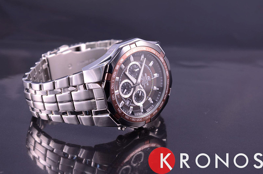 Часы Casio Edifice EF-540D-5A — кварцевые, металл сталь