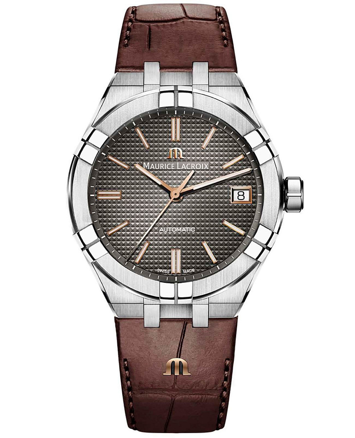 Часы Maurice Lacroix Aikon Automatic AI6007-SS001-331-1 — мужские, серый