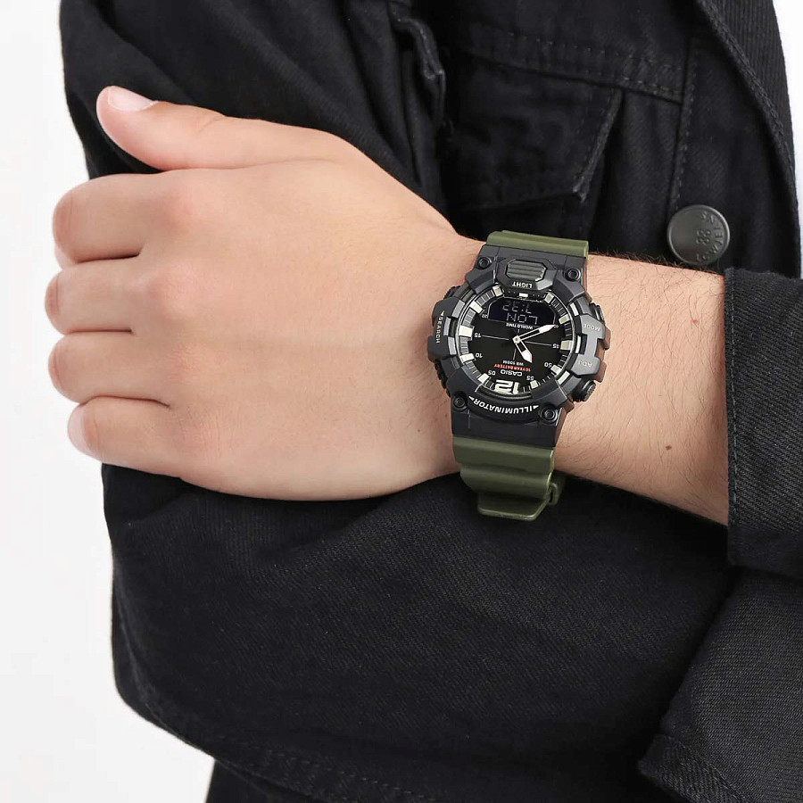 Часы Casio Collection HDC-700-3AVDF (HDC-700-3A) — кварцевые, пластик