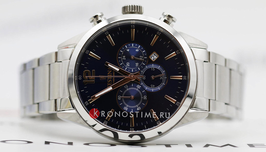 Часы Festina Timeless Chrono F20343/9 — нержавеющая сталь, мужские