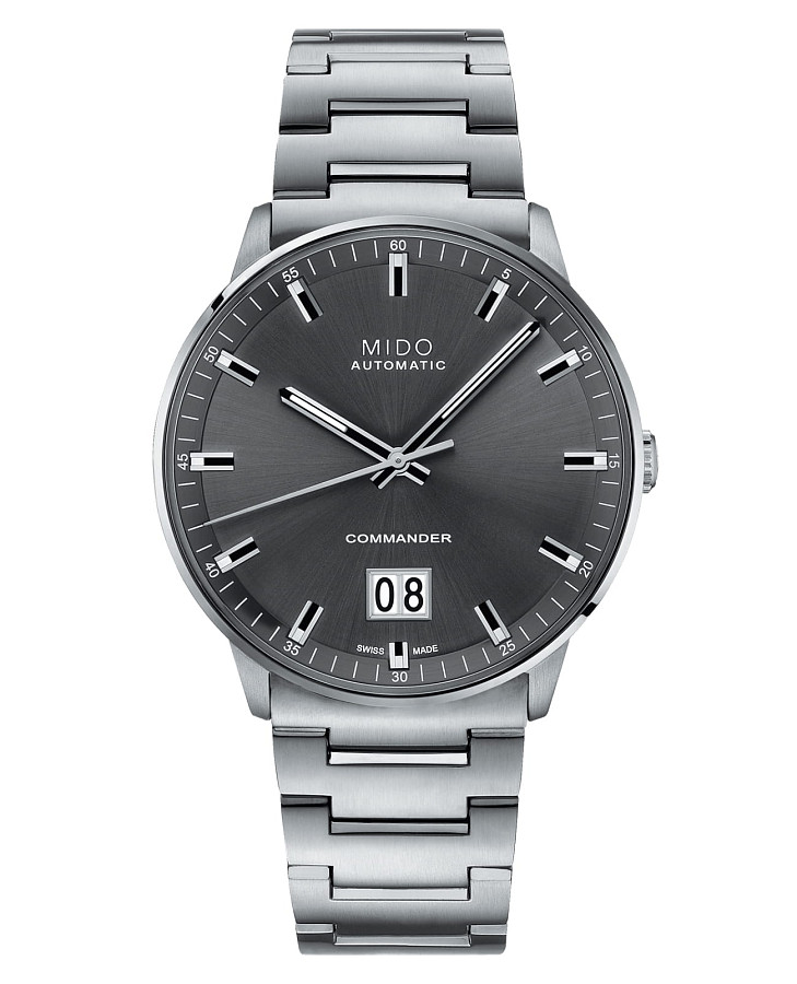 Часы Mido Commander Big Date M021.626.11.061.00 — мужские, серый