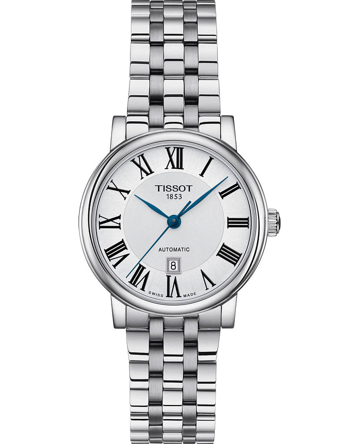 Часы Tissot Carson Premium Automatic Lady T122.207.11.033.00 — женские, белый