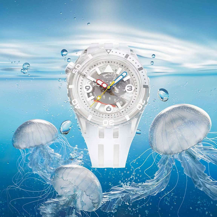Часы Swatch Aurelia Aurita SSCU09K100 — кварцевые, биокерамика