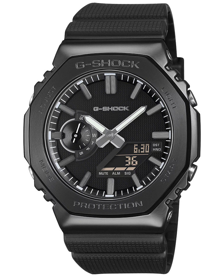 Часы Casio G-Shock Luxe Black GM-2100LXB-1A — мужские, черный