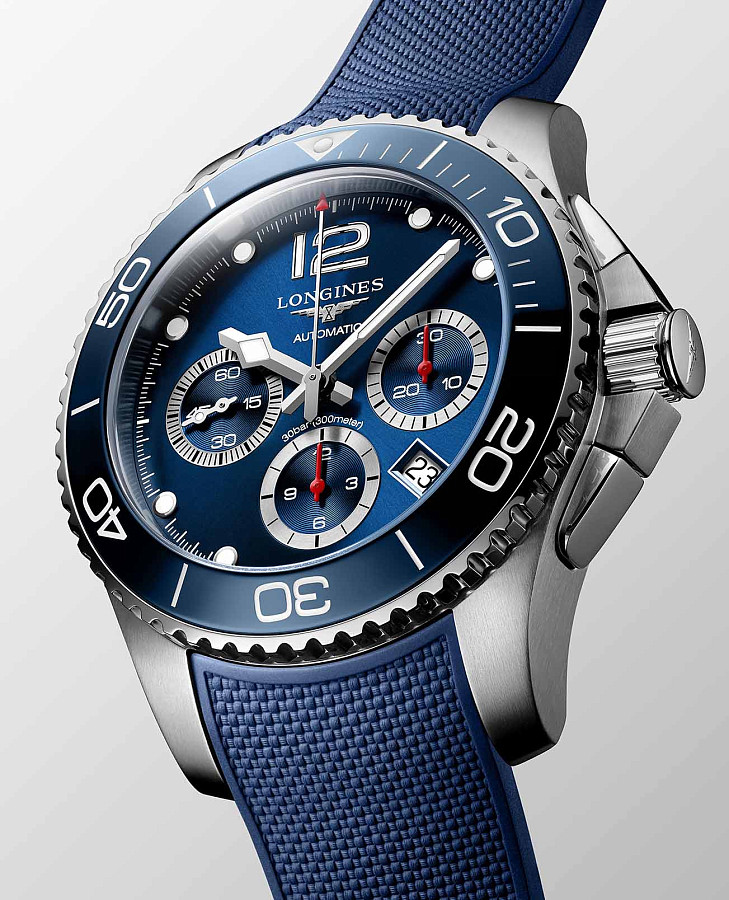 Часы Longines HydroConquest L3.883.4.96.9 — механические, металл сталь керамика