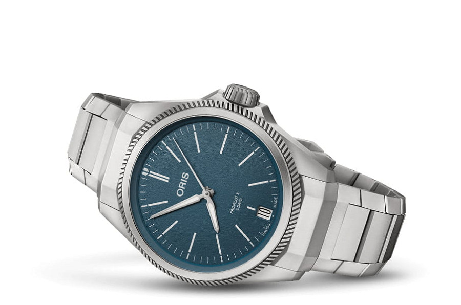 Часы Oris Propilot X Calibre 400 01 400 7778 7155-07 7 20 01TLC — механические, титан