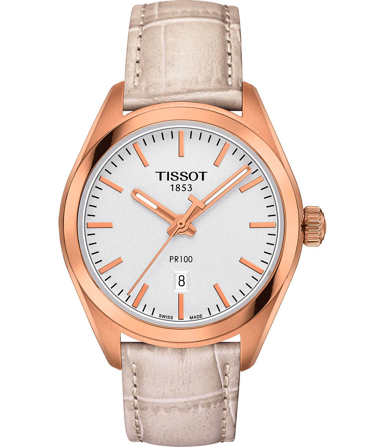 Часы Tissot PR 100 Lady T101.210.36.031.00 — женские, белый