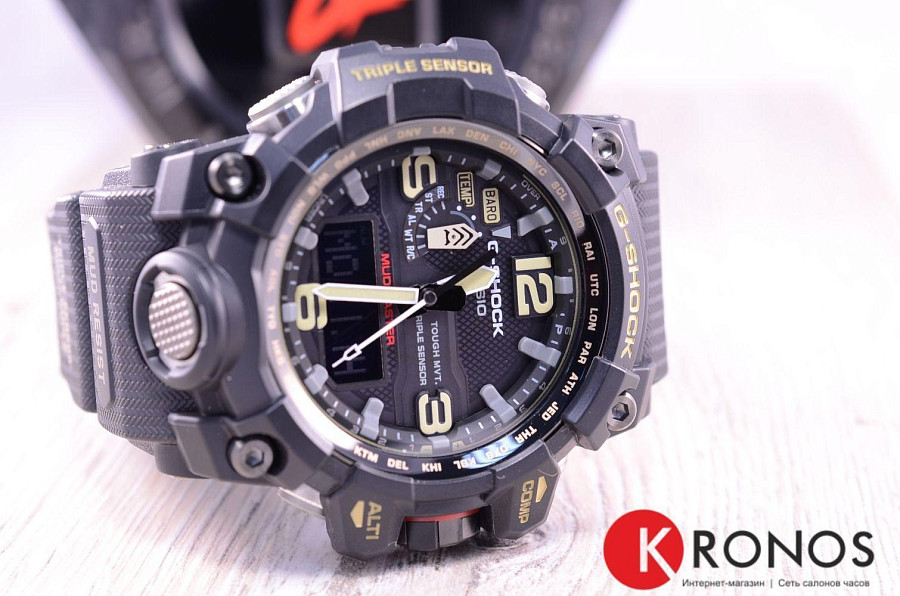 Часы Casio G-Shock GWG-1000-1A — мужские, пластик