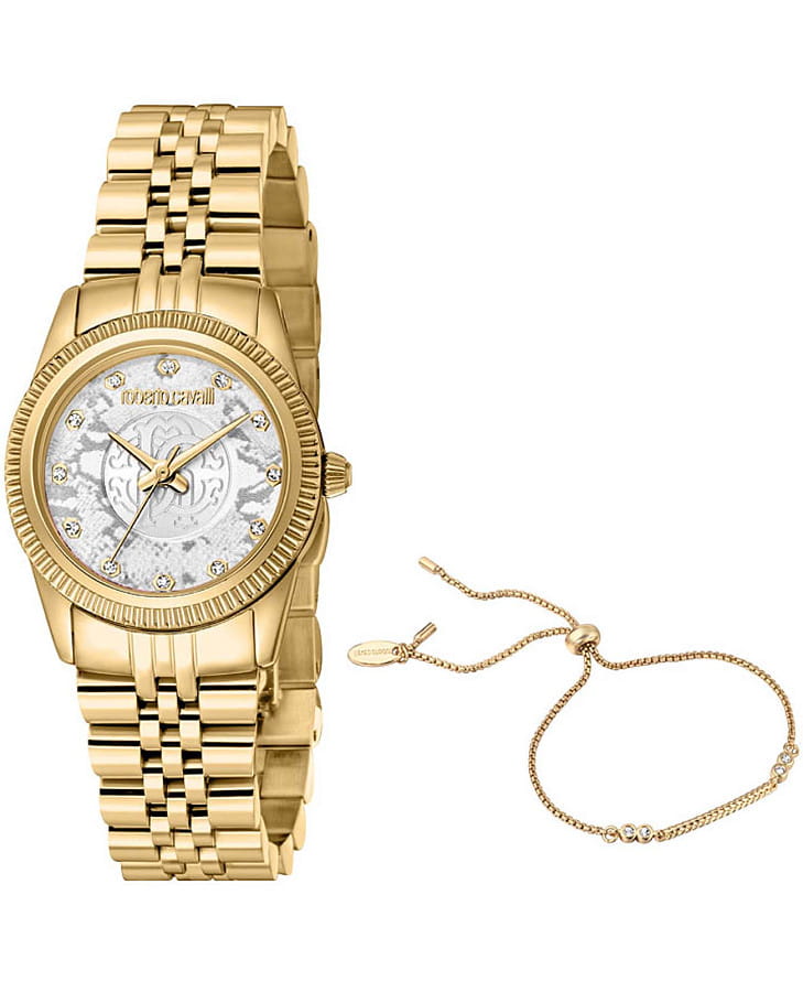 Часы Roberto Cavalli RC5L074M0055_SET — женские, серебристый