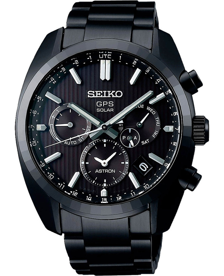 Часы Seiko Astron GPS Solar SSH023J1 — мужские, черный
