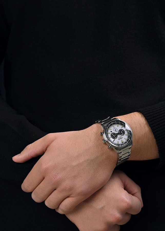 Часы Citizen Eco-Drive CA4500-91A — кварцевые, сталь металл