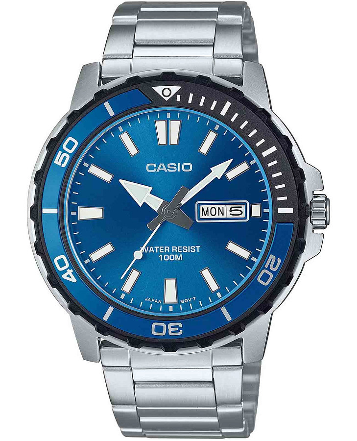 Часы Casio Collection MTD-125D-2A1VDF (MTD-125D-2A1) — мужские, синий