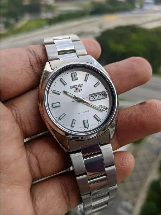 Часы Seiko 5 SNXS73K1 — серебристый, металл сталь