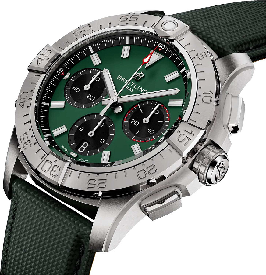 Часы Breitling Avenger B01 Chronograph 42 mm AB0146101L1X1 — кожаный, мужские