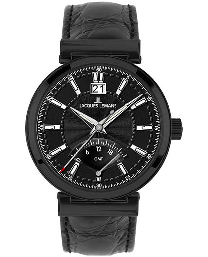 Часы Jacques Lemans Verona 1-1697C — мужские, черный
