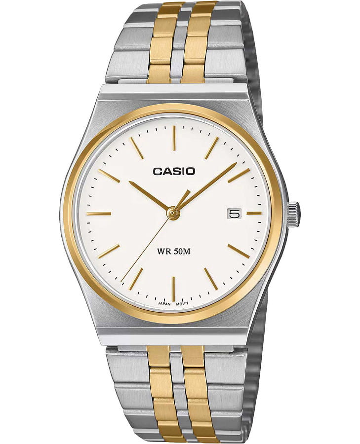 Часы Casio Collection MTP-B145SG-7A — мужские, белый