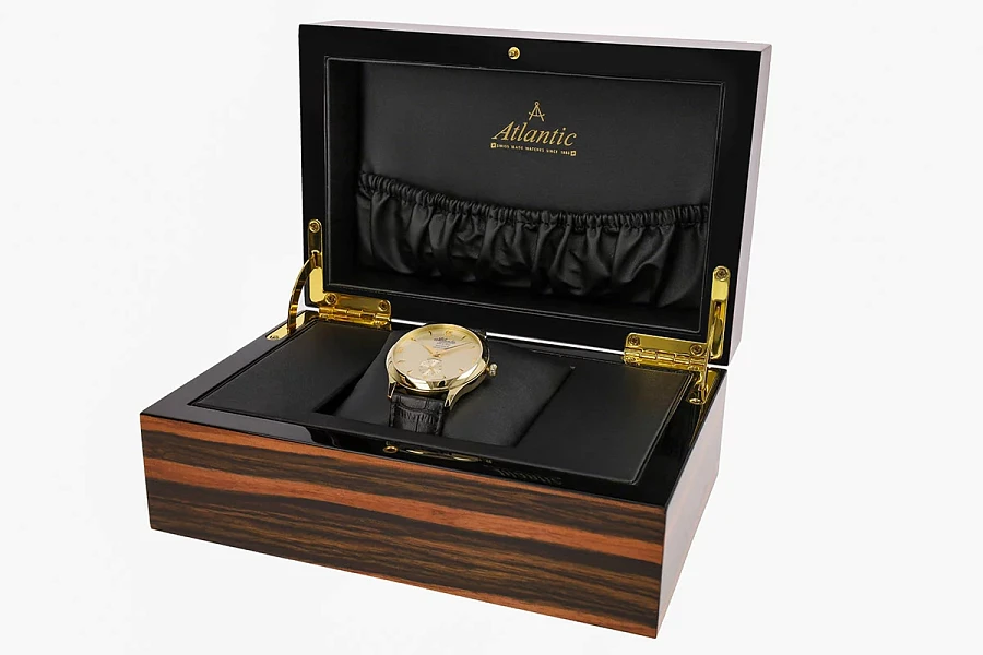 Часы Atlantic Seagold 96740.65.35 — мужские, кожаный