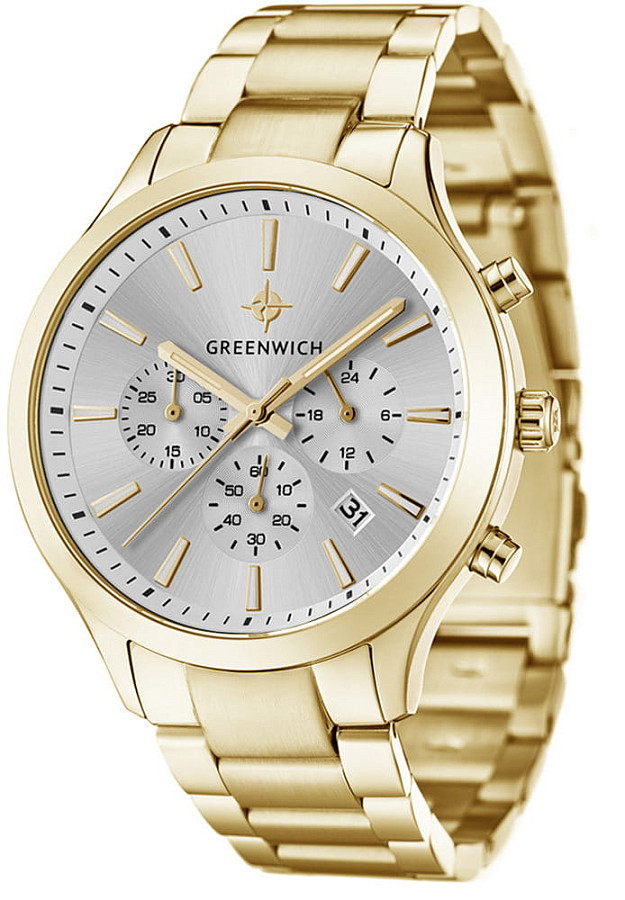 Часы Greenwich Skipper GW 043.20.33 — кварцевые, металл сталь