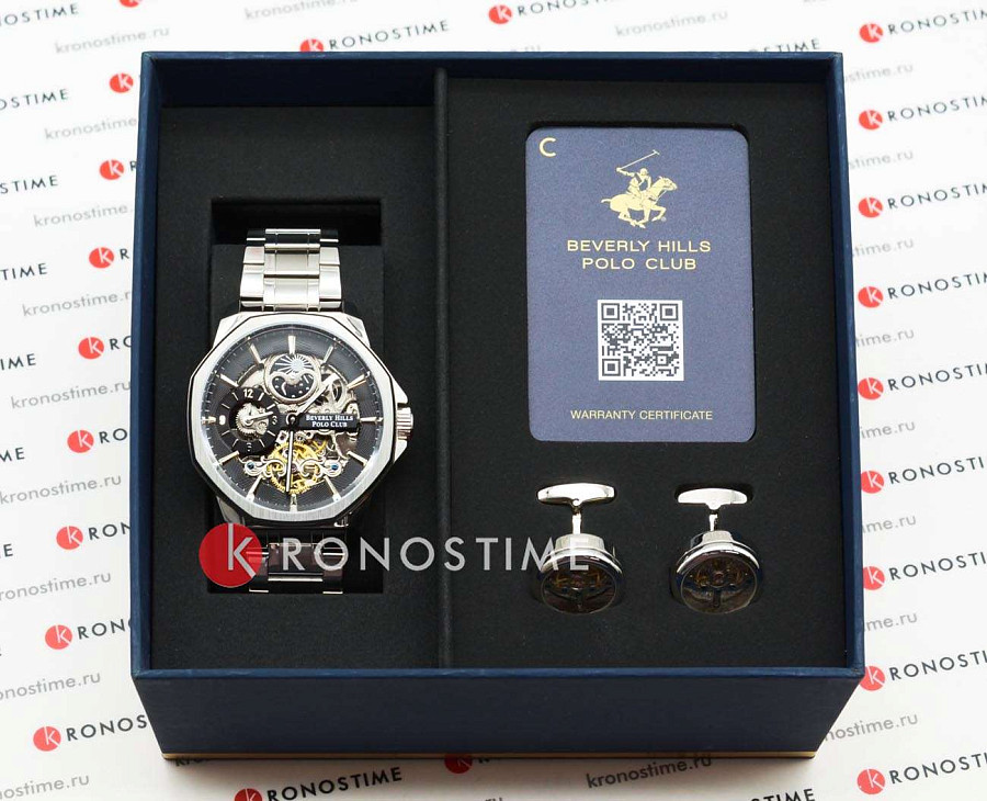 Часы Beverly Hills Polo Club BP3269XS.350 — мужские, серебристый