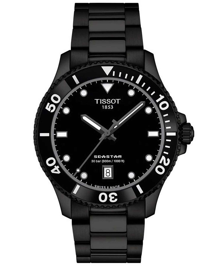 Часы Tissot Seastar 1000 Quartz 40mm T120.410.33.051.00 — мужские, черный