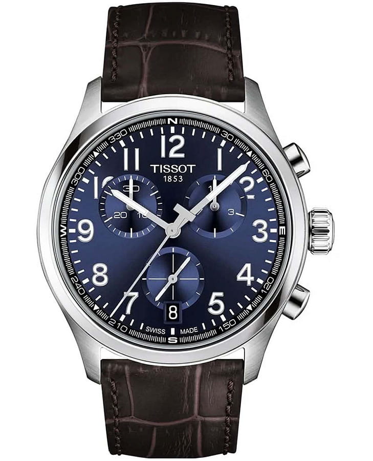 Часы Tissot Chrono L 42mm T116.417.16.042.00 — мужские, синий