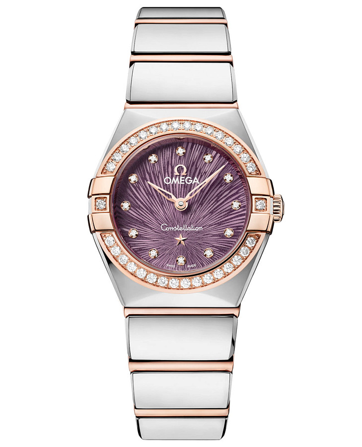Часы Omega Constellation 131.25.25.60.60.002 — женские, фиолетовый