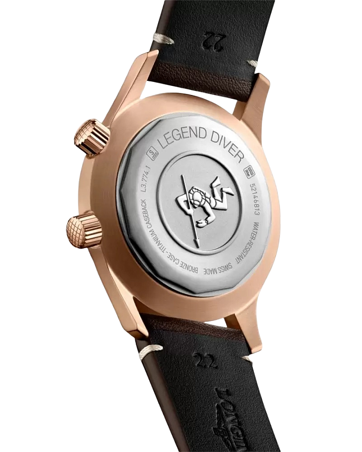 Часы Longines Legend Diver Watch L3.774.1.50.2 — механические, сталь металл