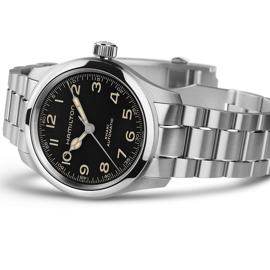 Часы Hamilton Khaki Field Murph H70405130 — черный, механические