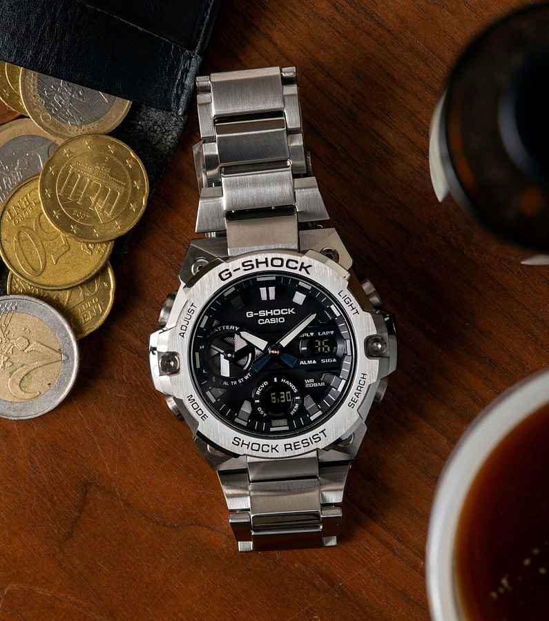 Часы Casio G-Shock GST-B400D-1ADR (GST-B400D-1A) — мужские, нержавеющая сталь